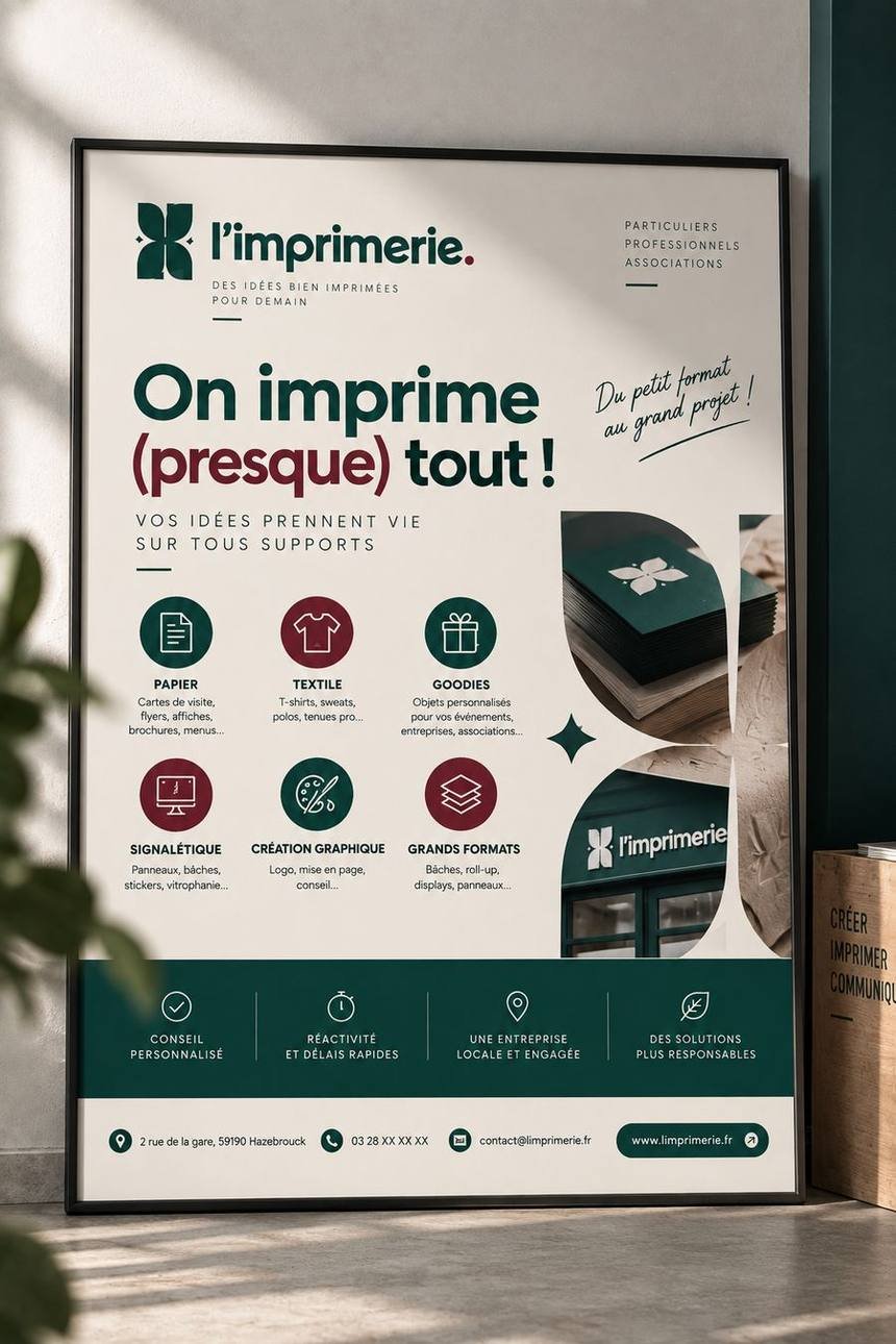 Affiches — Papeterie imprimé par L'imprimerie à Hazebrouck