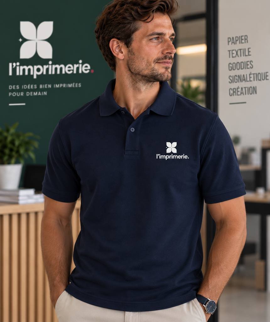 Polos & vêtements de travail — Textile imprimé par L'imprimerie à Hazebrouck